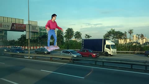 Magic Dekho-44-Flying On Towel-Roadview