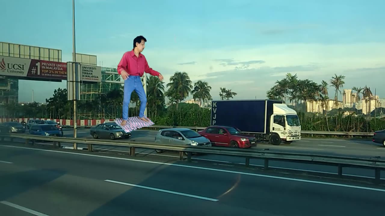 Magic Dekho-44-Flying On Towel-Roadview