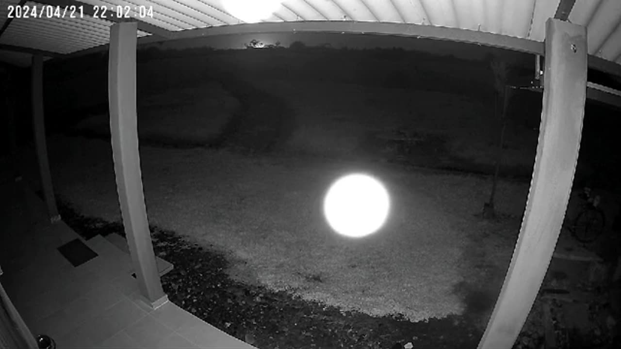 My security camera detecting movement