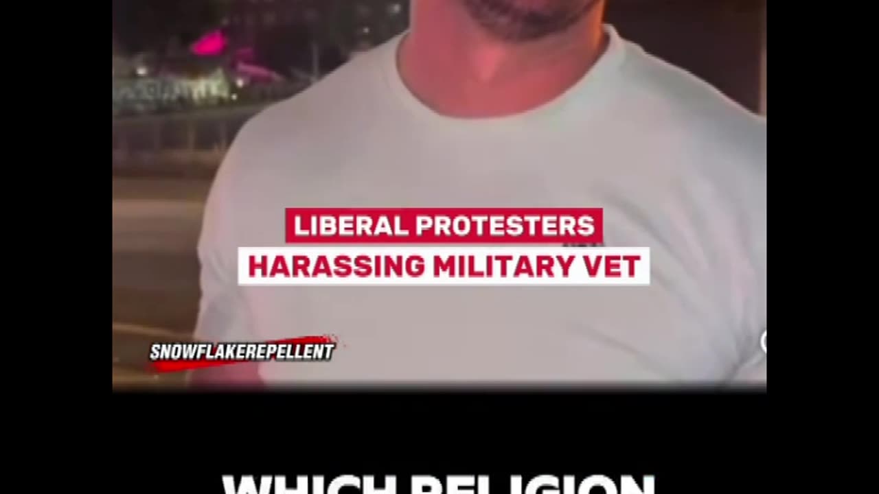 protesters Harassing Military Vet
