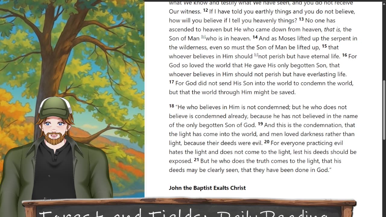 Forest and Fields Daily reading: John 3:1-21