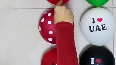 I Love UAE Water Balloons Popping & Reverse I ASMR Satisfying Video