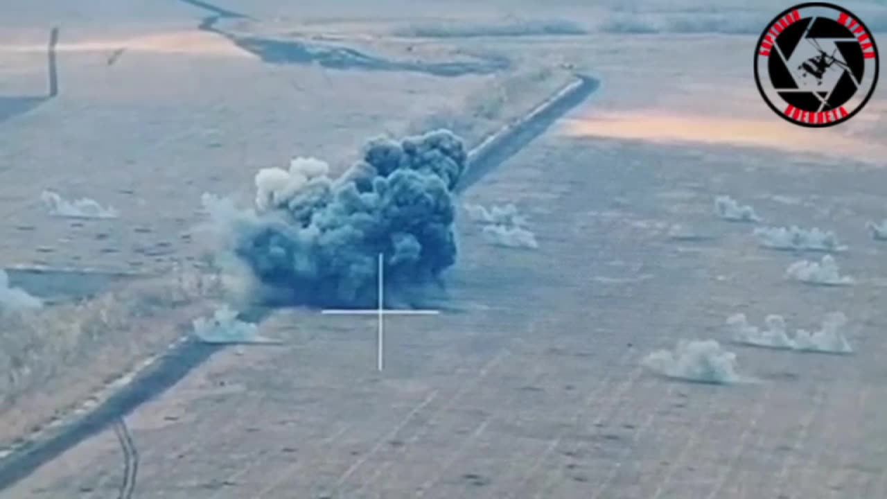 AFU fiield ammo dump hit by rockets fired from a helicopter