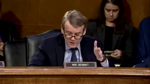 Watch Dem Sen Bennet Have Mental Breakdown at Tulsi DNI Hearing.mp4