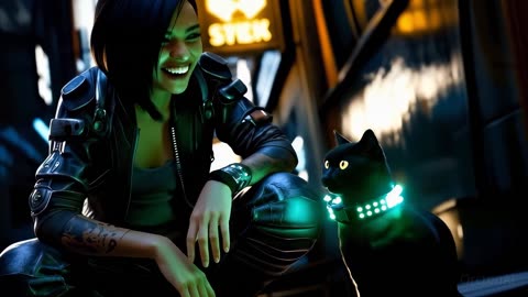 Cyberpunk - The Cat and The Girl - Short Film