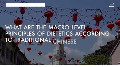 The traditional Chinese medicine diet - What to eat every day