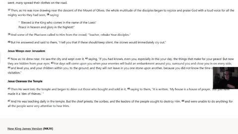 Luke 19 through 21 NKJV (Joshzilla89 Bible Reading)