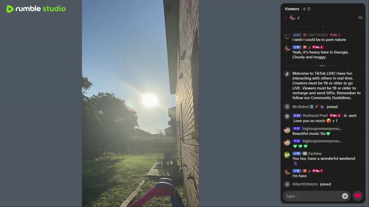 LIVE ON TIK TOK RIGHT NOW