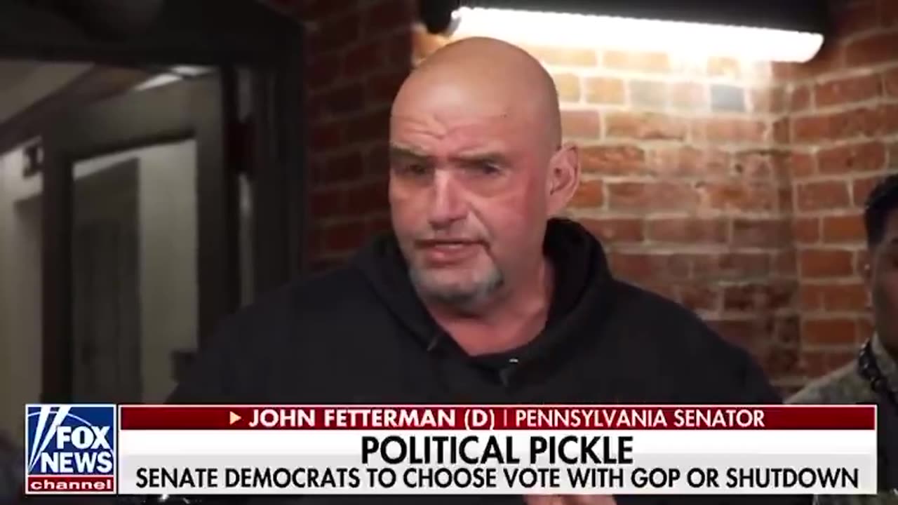 John Fetterman tells Fox News he would vote with the GOP to avoid a shutdown