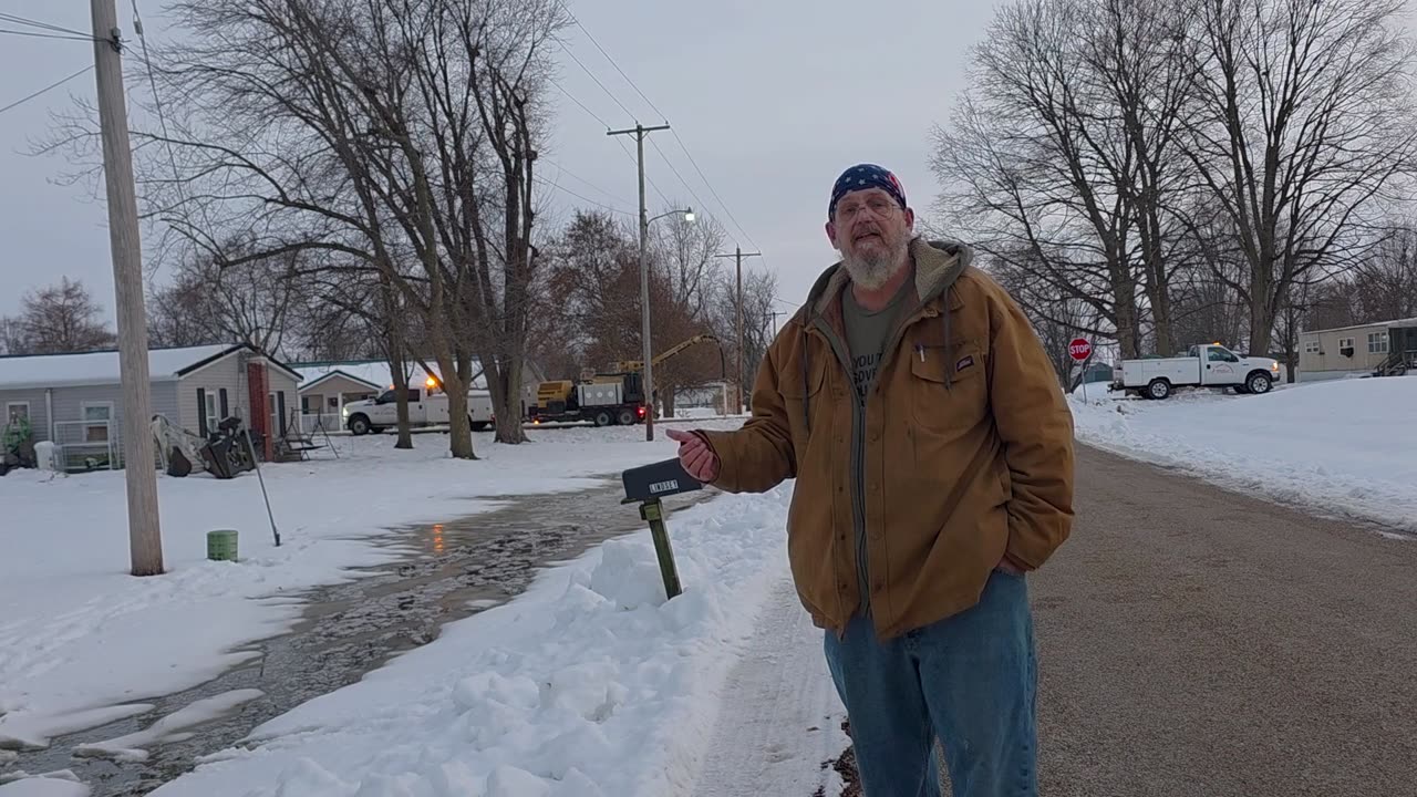 Water main break in Griggsville IL