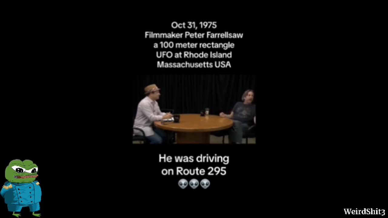 FILM-MAKER PETER FARRELL SAW A 100 METER UFO THAT HE WITNESSED AT RHODE ISLAND IN 1975