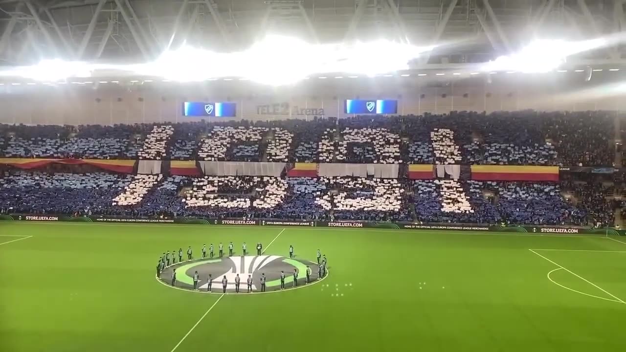 Djurgardens IF vs Lech Poznan 0-3 (Splendid atmosphere)