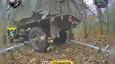 Multiple Russian Heavy Vehicles Destroyed Inside Forest