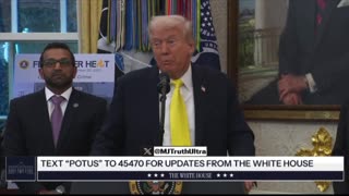 President Trump side-eyes Pam Bondi and says he hopes they’re looking into Adam Schiff