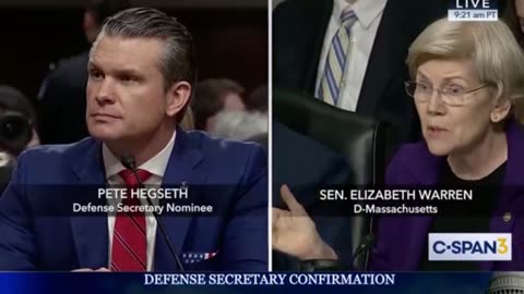 Pete Hegseth Destroys Elizabeth Warren