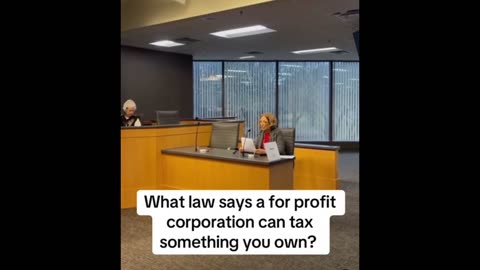 What Law says a for Profit Corporation can tax something you own?