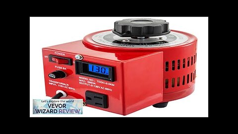 VEVOR 500VA Variable Transformer 110V 60Hz Input Voltage Digital Display 0-130V Output Review