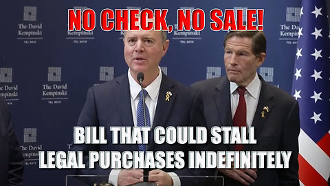 BREAKING: New Gun Bill Would HALT Legal Sales Forever | No Check, No Sale Explained
