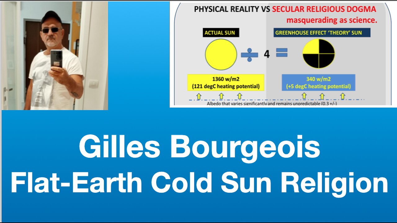 Gilles Bourgeois: “Flat-Earth Cold Sun Religion” | Tom Nelson Pod #345