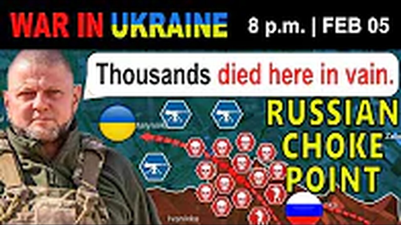 05 Feb: NO ONE MADE IT THROUGH: 1 300+ Russian Soldiers, 100+ Tanks, 3 000+ AFVs, APCs & Motorcycles