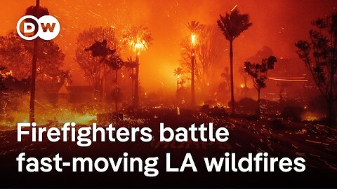 Wildfires burn through Los Angeles' upper-class Pacific Palisades enclave | DW News