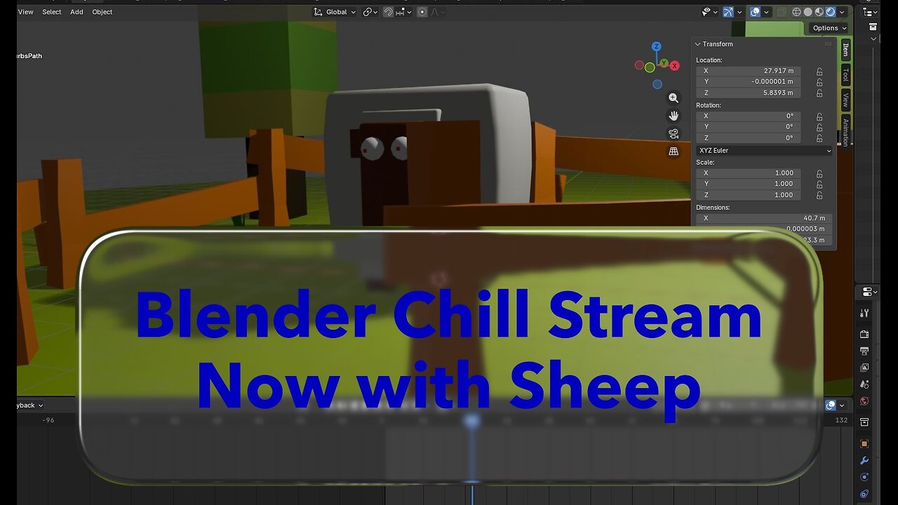 Blender Chill Stream - With Sheep