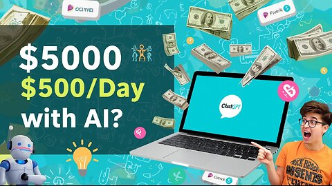 Earn $500/Day Using ChatGPT + Canva | AI Freelancing Tutorial (No Experience Needed)