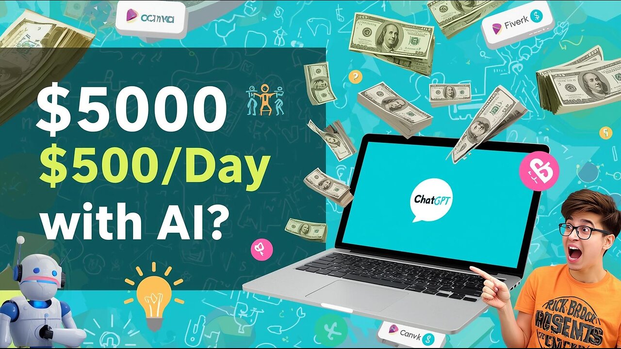 Earn $500/Day Using ChatGPT + Canva | AI Freelancing Tutorial (No Experience Needed)