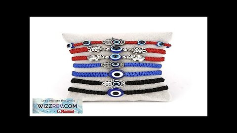 Turkish Evil Eye Bracelet Unisex Handwoven String Adjustable Braclet Classic Fatima Hand Review