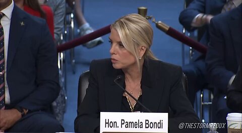 Pam Bondi is treating Adam Schiff like the piece of shit that he is.