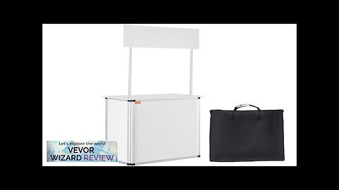 VEVOR Promotion Counter Table Portable Tradeshow Podium Table 30.91" x 14.96" x Review