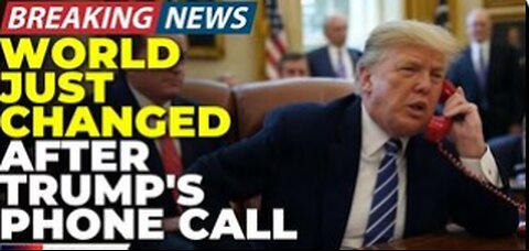 🚨BREAKING: Nobody Could Believe What Happened After Trump Made This One Phone Call Today