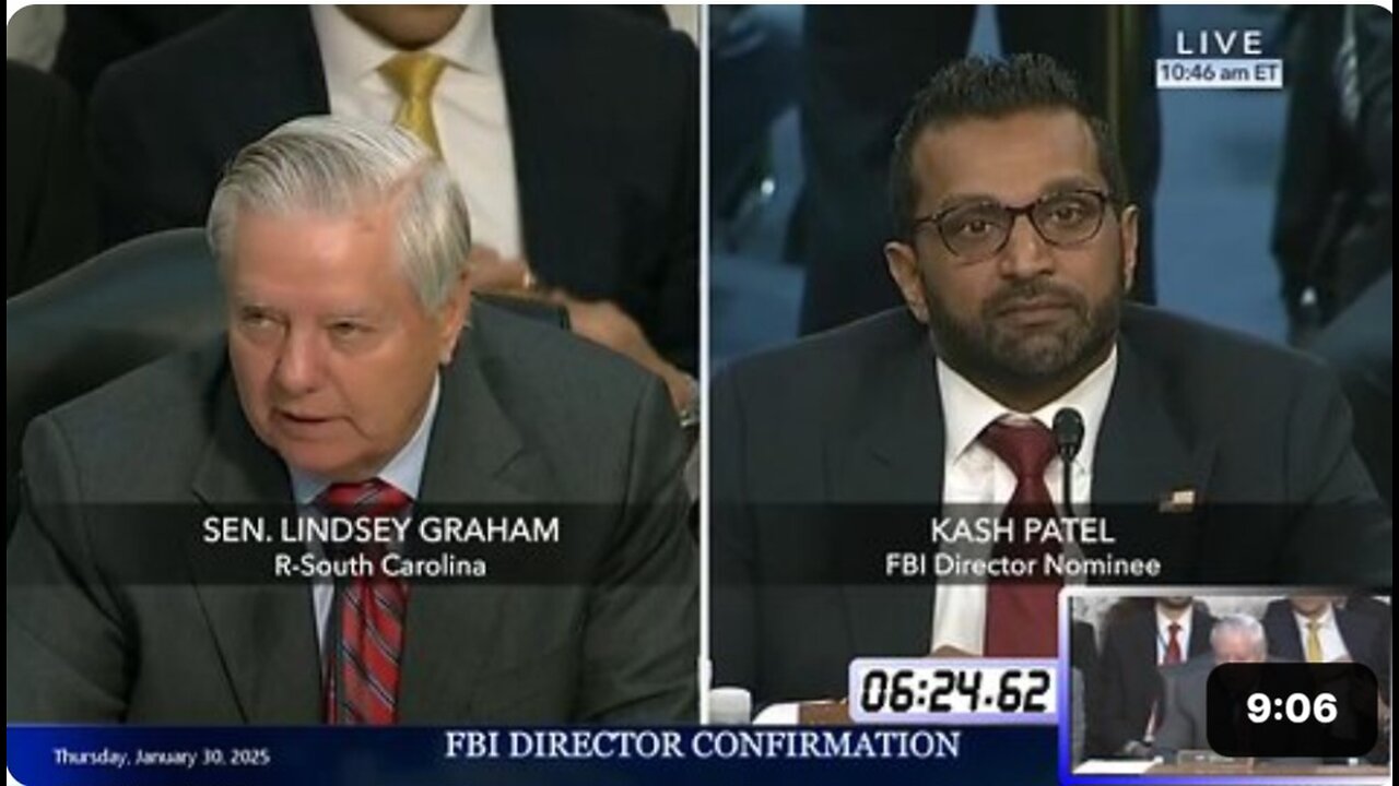 Lindsey Graham at Kash Patel FBI confirmation hearing * Jan. 30, 2025