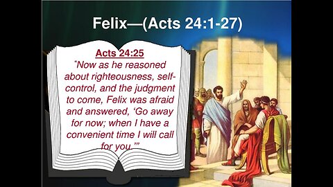 Acts 24:1-27 Sunday Teaching (1-19-25) Pastor Greg Tyra