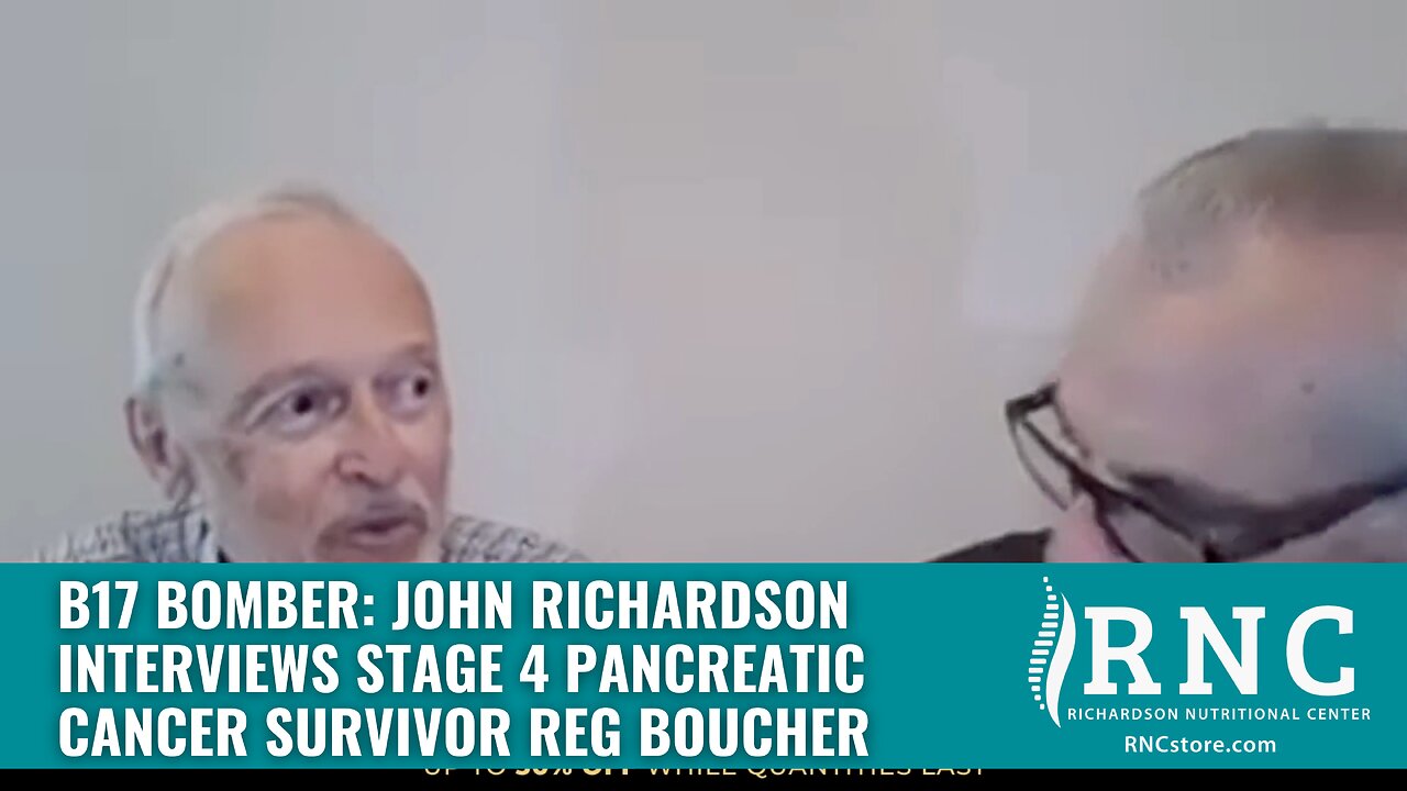 B17 Bomber: John Richardson Interviews Stage 4 Pancreatic Cancer Survivor Reg Boucher