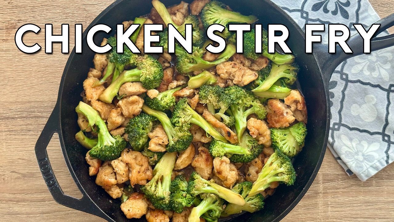 CHICKEN AND BROCCOLI STIR FRY