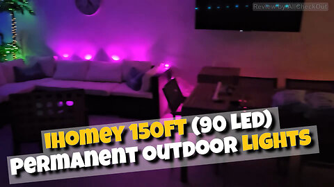 iHomey 150FT Permanent Outdoor RGB Lights Review 2026 — App Controlled 90 LED IP65