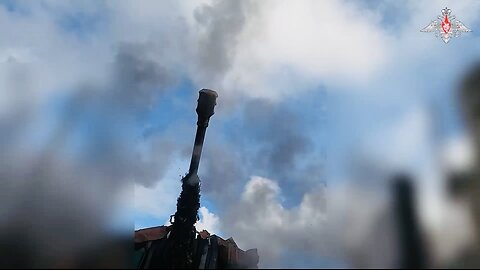 🇷🇺 🏹 🎬 The Msta-B howitzer of the separate motorized rifle brigade of the Southern Group