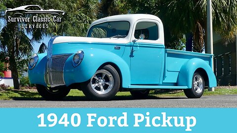 🔥 Custom 1940 Ford Pickup | S10 Chassis, 350 V8, 4-Speed Manual | Classic Truck. Tampa FL
