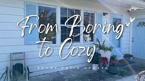 How I transformed my plain, boring patio into a cozy and beautiful space