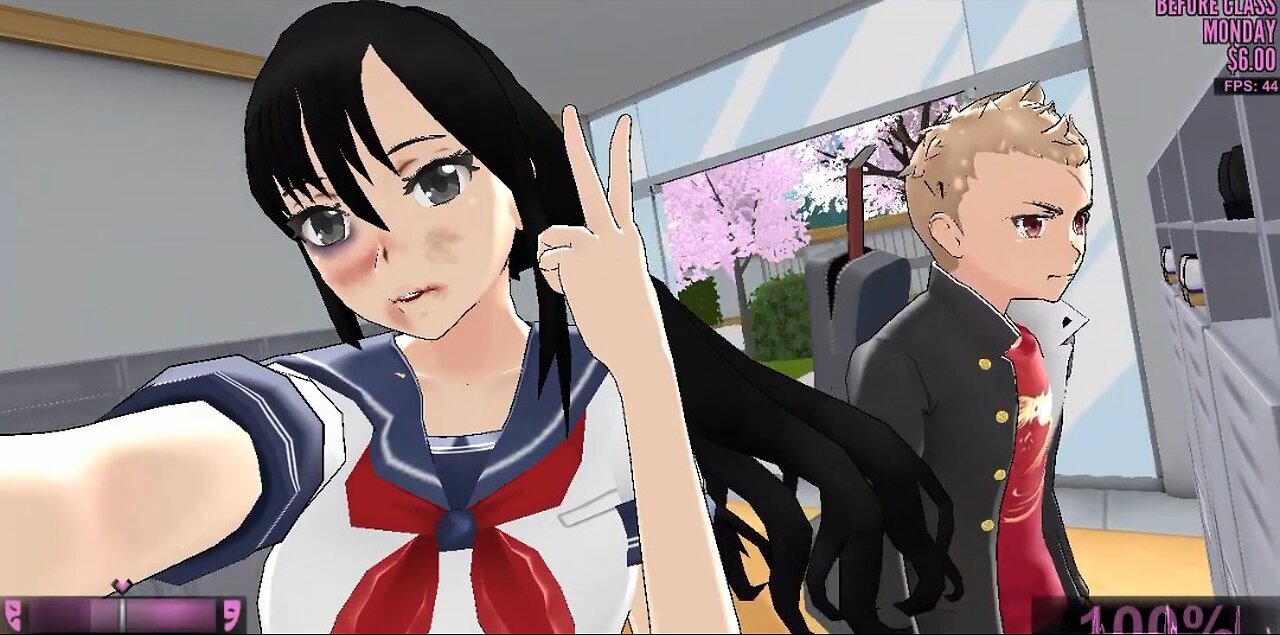 Gaku - Fighting with a locker | Yandere Simulator [Reupload]