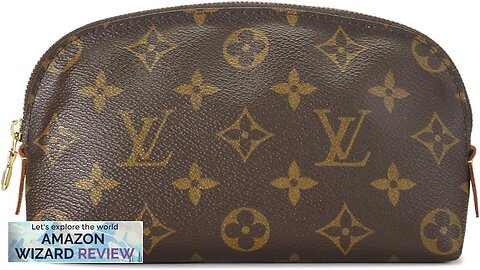 Louis Vuitton Pre-Loved Monogram Canvas Pochette Cosmetique BrownCompact travel-ready Review