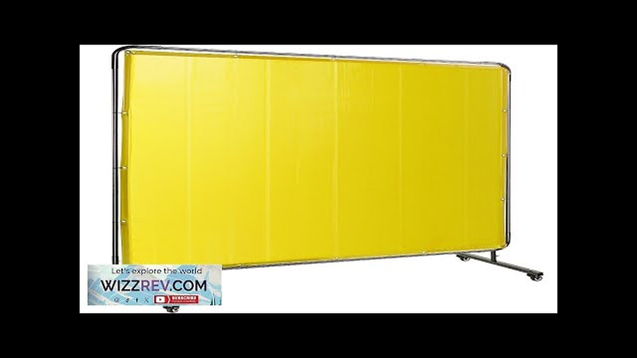 VEVOR Welding Screen with Frame 8' x 6' Welding Curtain with 4 Review