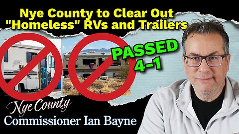 Homeless RV/trailers will be cleared