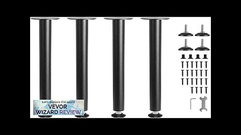 VEVOR 28 Inch Adjustable Desk Legs Reinforced Steel Office Table Furniture legs Review