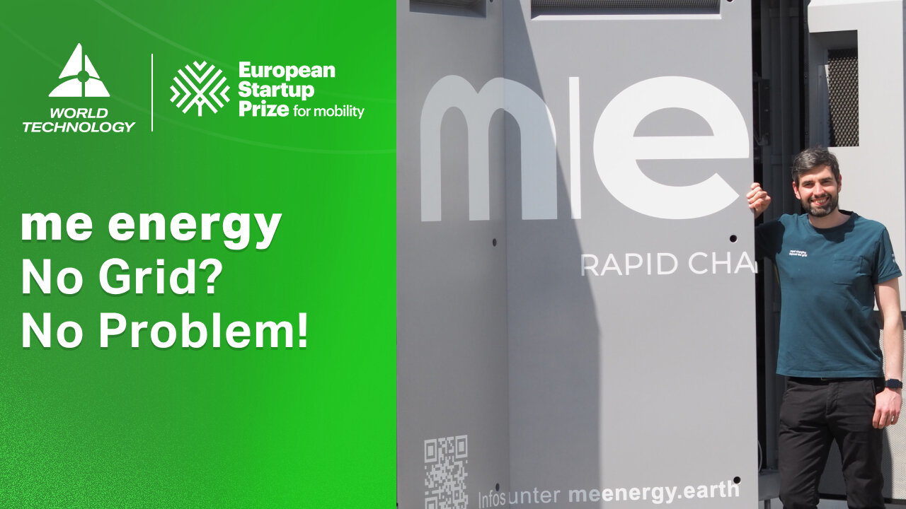 Alexander Sohl, CEO me energy: Off-Grid Fast Charging for Heavy Vehicles | European Startup Prize