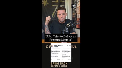 “Albo Tries to Deflect as Pressure Mounts”