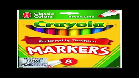 Crayola Broad Line Markers School Supplies Colors may vary 8 Review