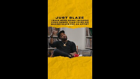 @justblaze I make more money scoring video games than I ever did making beats for artists