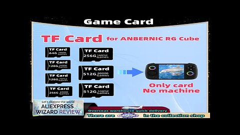 Game Card For Anbernic RG CUBE TF Card Memory Card Retro Games Review